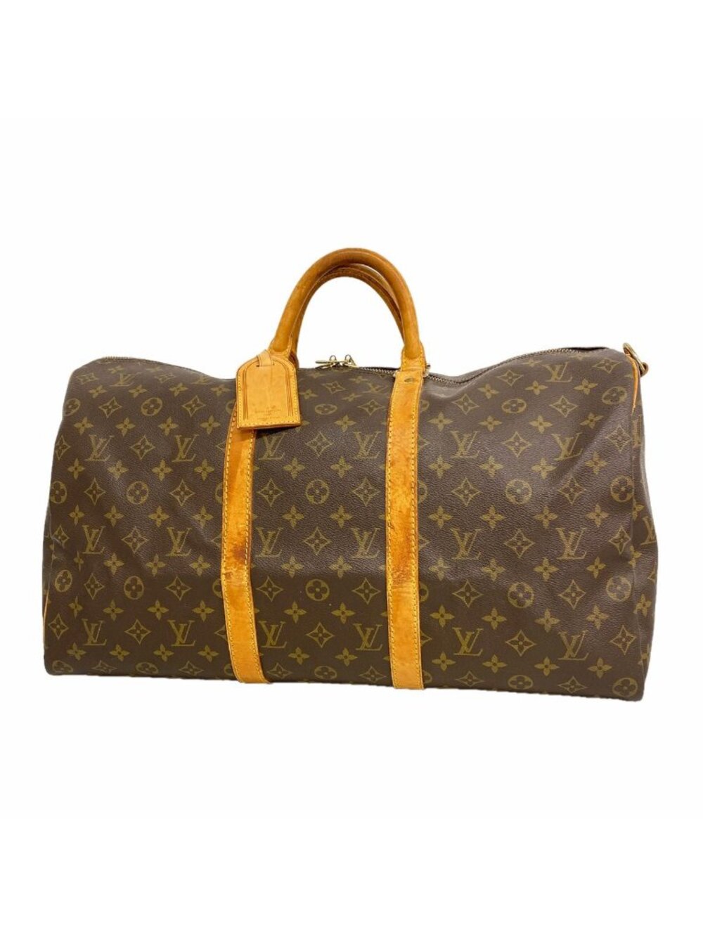Louis Vuitton Boston Bag Monogram Keepall Bandouliere 50 Brown